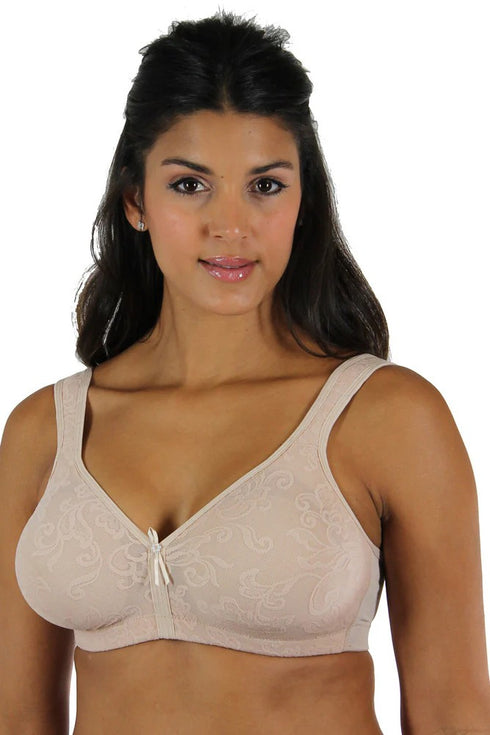 Lunaire Versailles Seamless Jacquard Wireless Full Figure Soft Cup Bra